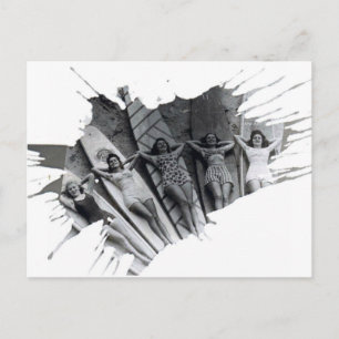 Surfer Girls   Postkarte