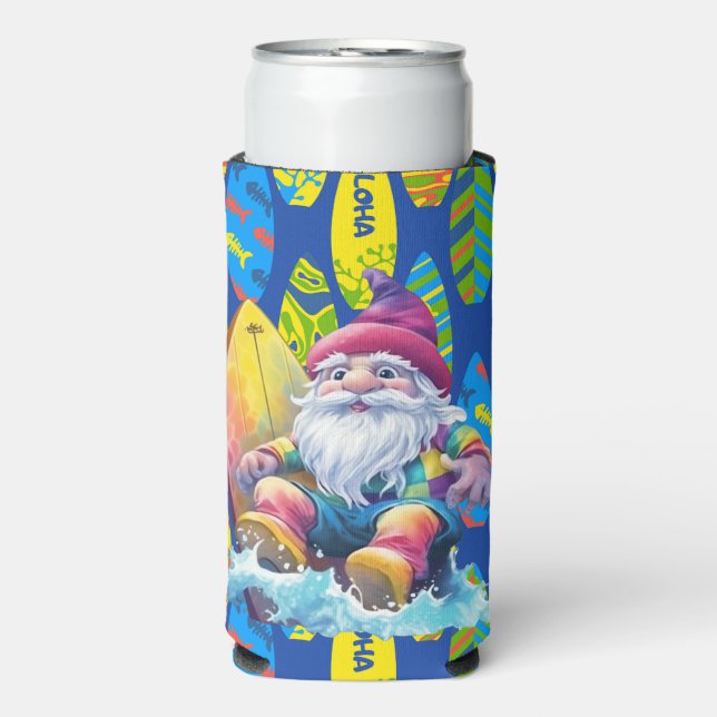 Surfer Gnome Selters Dosenkühler (Seltzer Vorderseite)
