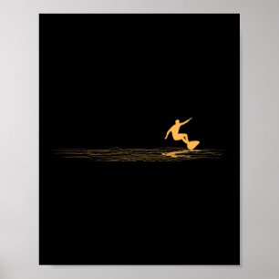 Surfer Grafik Surfbrett Vintage Surfen Für Surfer Poster