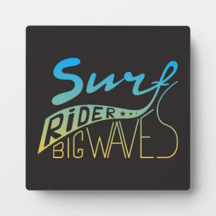 Surfer große Wellen Fotoplatte