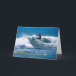 Surfer Happy Birthday Son-in-Law Karte<br><div class="desc">Ihr Schwiegersohn ist ein phantastischer Typ!</div>