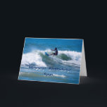 Surfer Happy Birthday Son Karte<br><div class="desc">Ihr Schwiegersohn ist ein phantastischer Typ!</div>