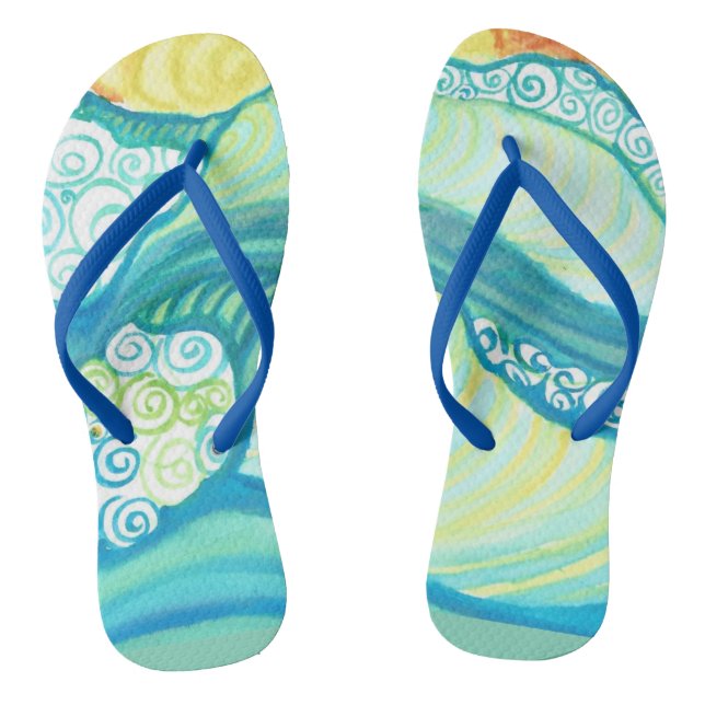 Surfer-Hausschuhe Flip Flops (Fußbett)