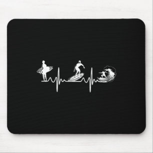 Surfer-Herzschlag - Surfliebhaber Sport Athlet S Mousepad