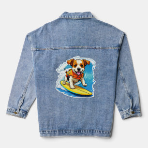 Surfer-Hund Jeansjacke