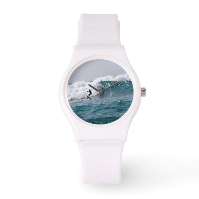 Surfer in Hawaii Sporty Watch Armbanduhr (Vorderseite)