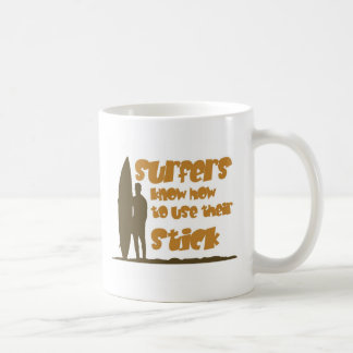 Surfer können ihren Stock benutzen Tasse