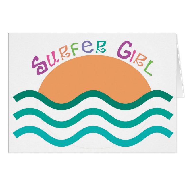 Surfer-Mädchen (Vorderseite (Horizontal))