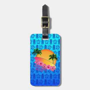 Surfer-Mädchen Gepäckanhänger