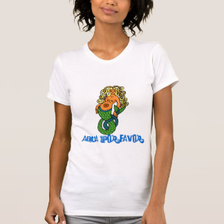 Surfer-Mädchen-Meerjungfrau-Shirt T-Shirt