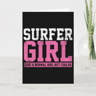 Surfer-Mädchen-Surf-Geschenk Karte