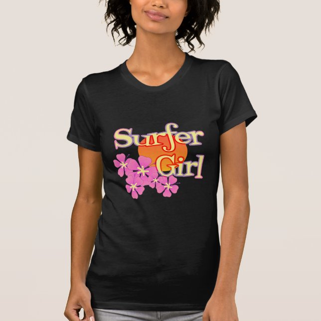 Surfer-Mädchen T-Shirt (Vorderseite)