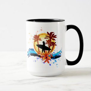 Surfer-Mädchen-Tasse Tasse