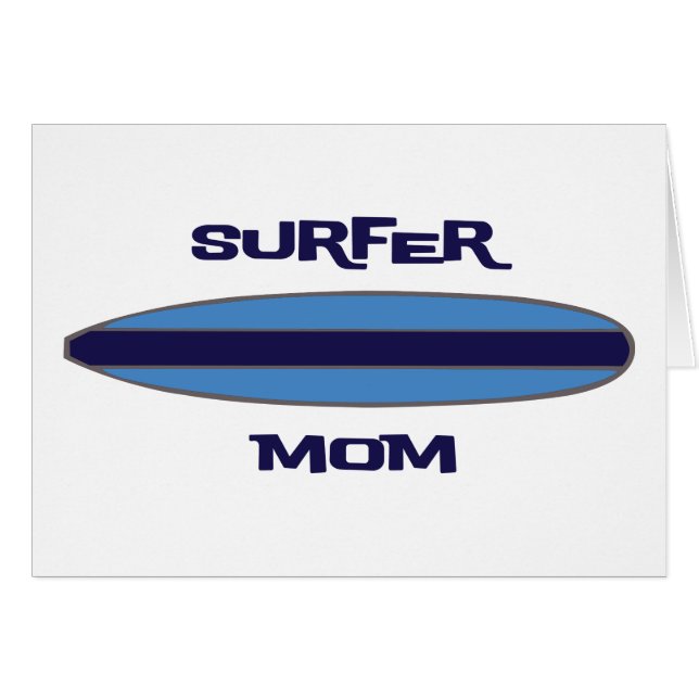 Surfer-Mama-Blau (Vorderseite (Horizontal))