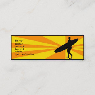 Surfer Mini Visitenkarte