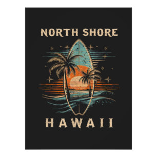 Surfer North Shore Hawaii Fotodruck