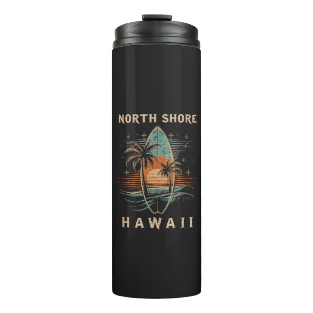 Surfer North Shore Hawaii  Thermosbecher (Vorderseite)