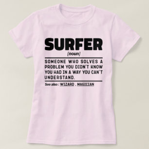 Surfer Noun Definition Beach Surfsport T-Shirt