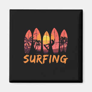 Surfer Ozean Wassersport - Surfboard Wellen Surfen Magnet