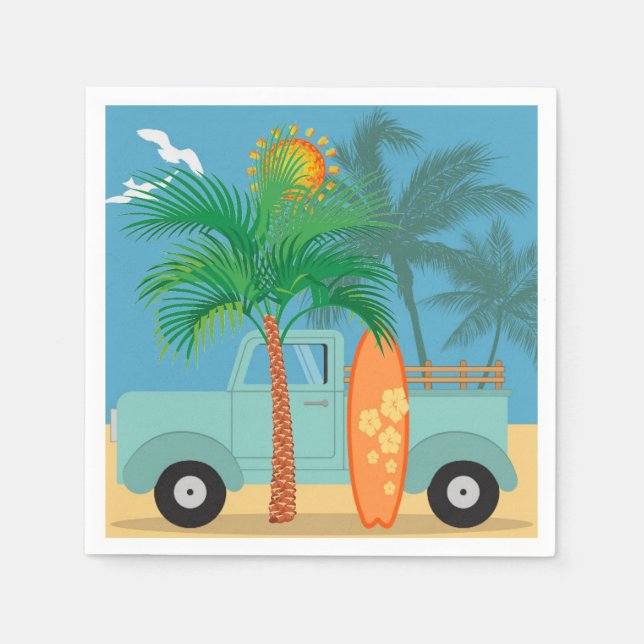 Surfer Paper Napkin Serviette (Vorderseite)