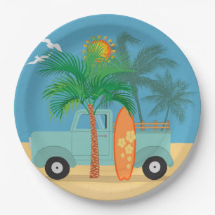 Surfer Paper Plate Pappteller