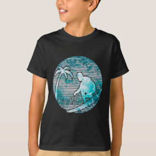 Surfer Retro Sonne Vintage Surfen Surfbrett Strand T-Shirt