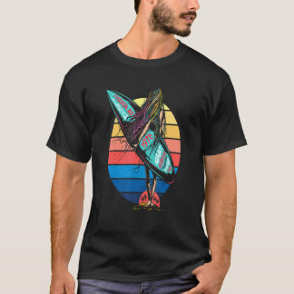 Surfer Retro Sonnenuntergang Surfbrett Surfen 1 T-Shirt