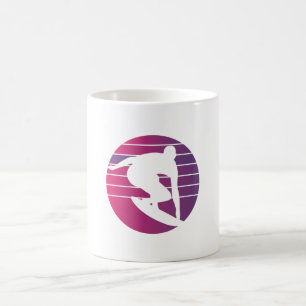 Surfer Retro Surfing Sunset Kaffeetasse