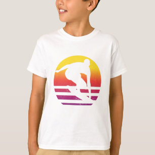 Surfer Retro Surfing Sunset T-Shirt