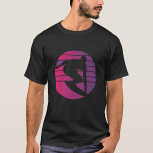 Surfer Retro Surfing Sunset T-Shirt