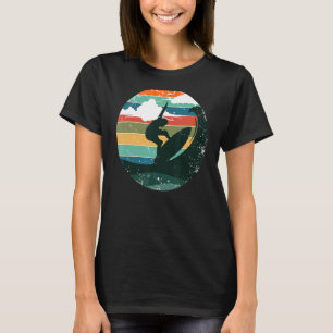 Surfer Ride Wave Vintag Retro Beach Sommer T-Shirt
