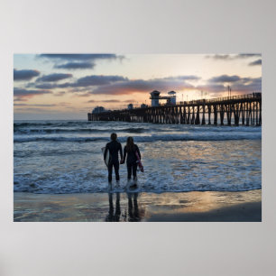 Surfer Romance Poster