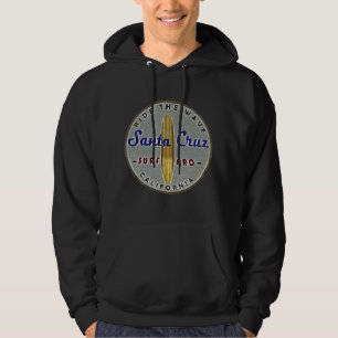 Surfer Santa Cruz Vintag Retro Not leidend Hoodie