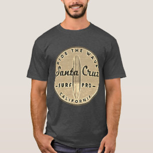 Surfer Santa Cruz Vintag Retro Not leidend T-Shirt