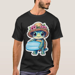Surfer-Schildkröte T-Shirt