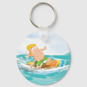 Surfer Schlüsselanhänger