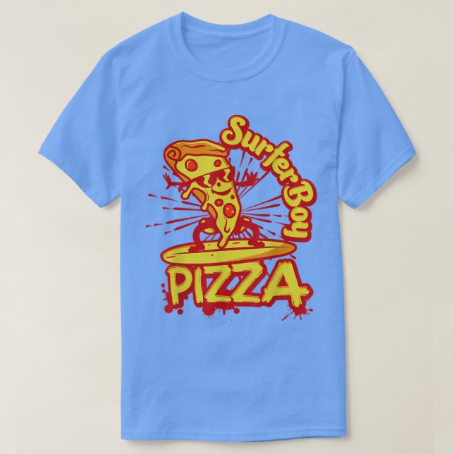 Surfer Shirt Retro Pizza Boy 30855340 (Design vorne)