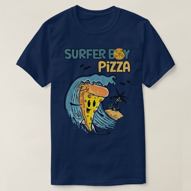 Surfer Shirt Retro Pizza Boy Premium 30825344 (Design vorne)