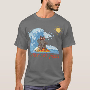 Surfer Shirt Retro Pizza Boy Surfer Cate Pizza Che