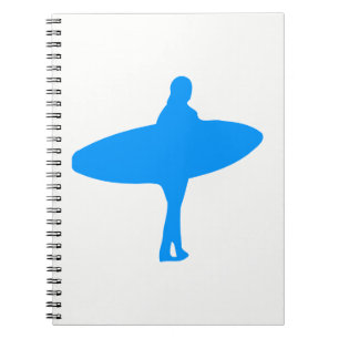 Surfer-Silhouette Notizblock