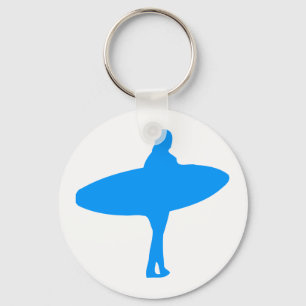 Surfer-Silhouette Schlüsselanhänger