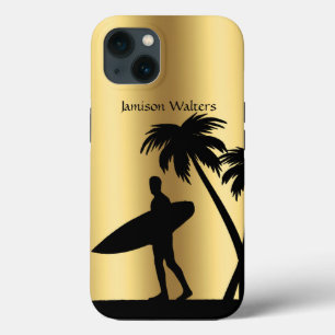 Surfer-Silhouette tropische Szene Persönlich Case-Mate iPhone Hülle