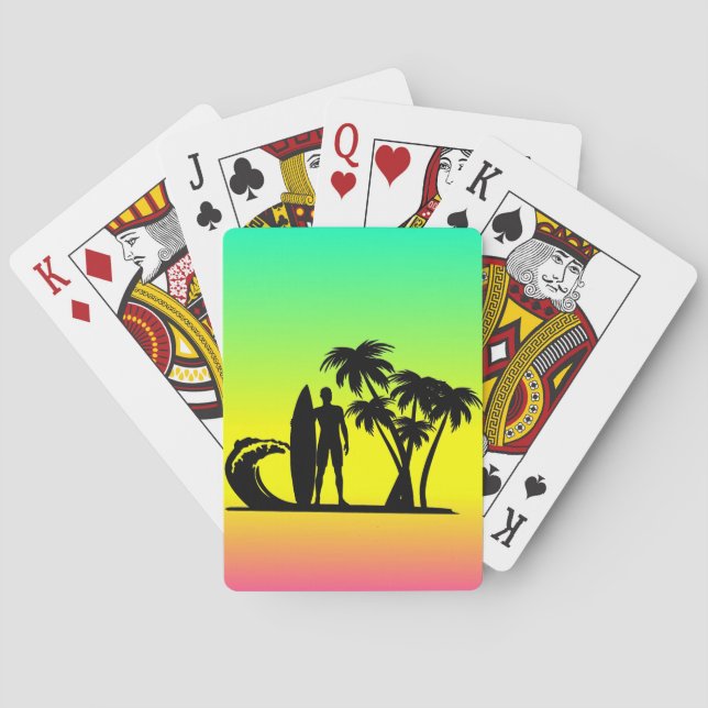 Surfer Spielkarten (Rückseite)