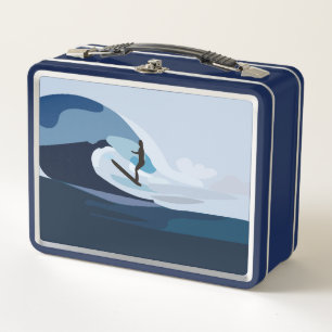 Surfer Strand Surfen Metall Brotdose