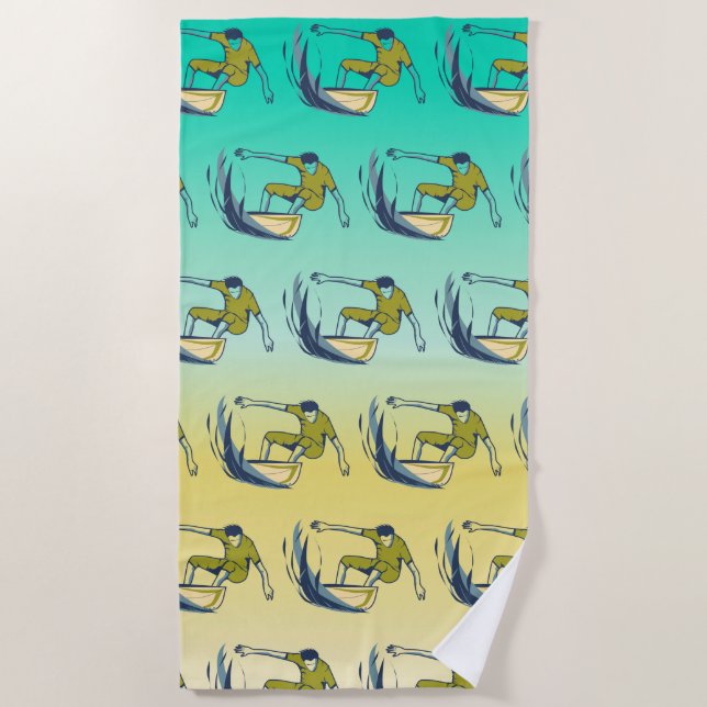 Surfer Strandtuch (Vorderseite)