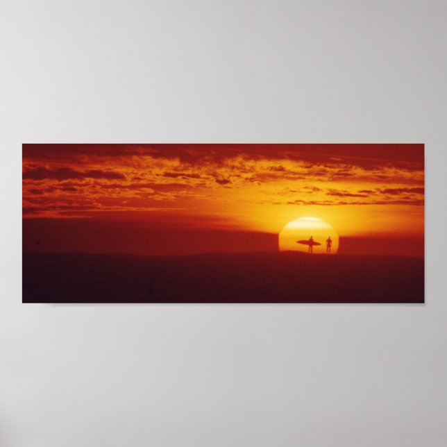 Surfer Sunset Poster (Vorne)
