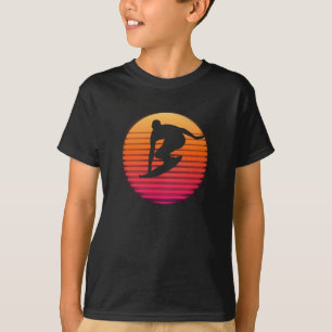 Surfer Surfboard Surfen Retro Vintages Geschenk T-Shirt