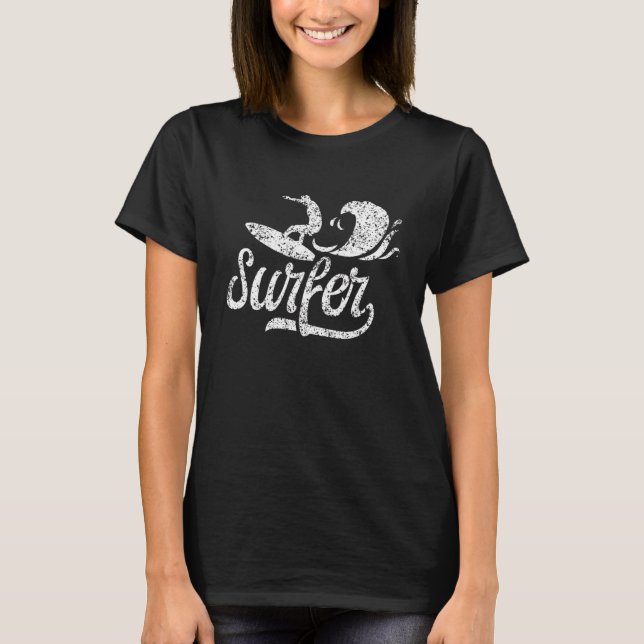 Surfer Surfbrett T-Shirt (Vorderseite)