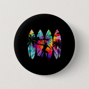 Surfer Surfbrett Vintage Surfen Strand Sommer Surf Button