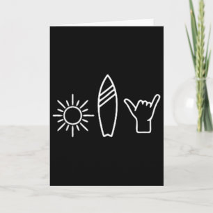Surfer Surfbrett Vintage Surfen Strand Sommer Surf Karte